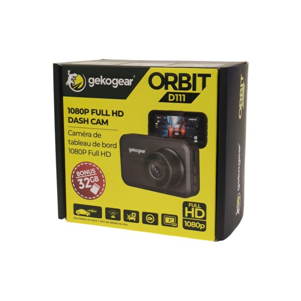 GekoGear Orbit D111 1080P Full HD Dash Camera
