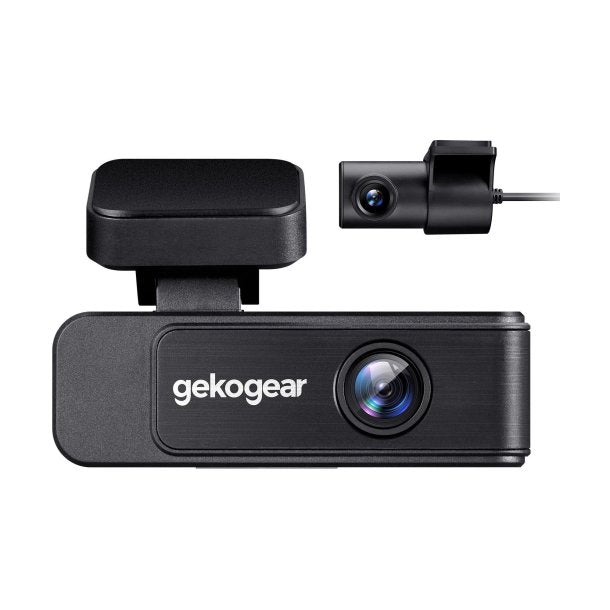 GEKOGEAR Orbit D410 4K Dual Front & Rear Dash Cam with GPS & App Connectivity