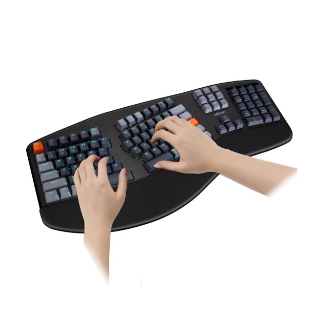Adesso EasyTouch 1500 Large Print Ergonomic Mechanical Keyboard