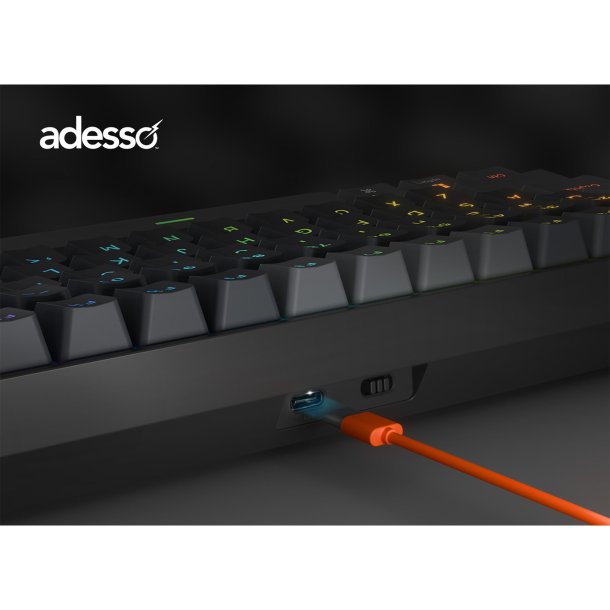 Adesso EasyTouch 1100 Multi-OS Illuminated Mechanical Keyboard with CoPilot Key