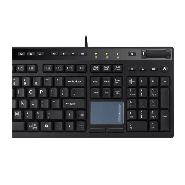 Adesso AKB-445UB Multi-OS USB Keyboard with Touchpad