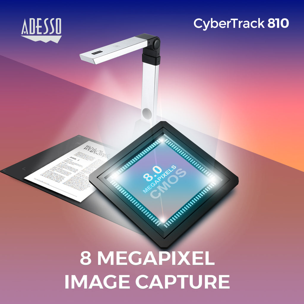 Adesso CyberTrack 810 8MP Document Camera & Visual Presenter