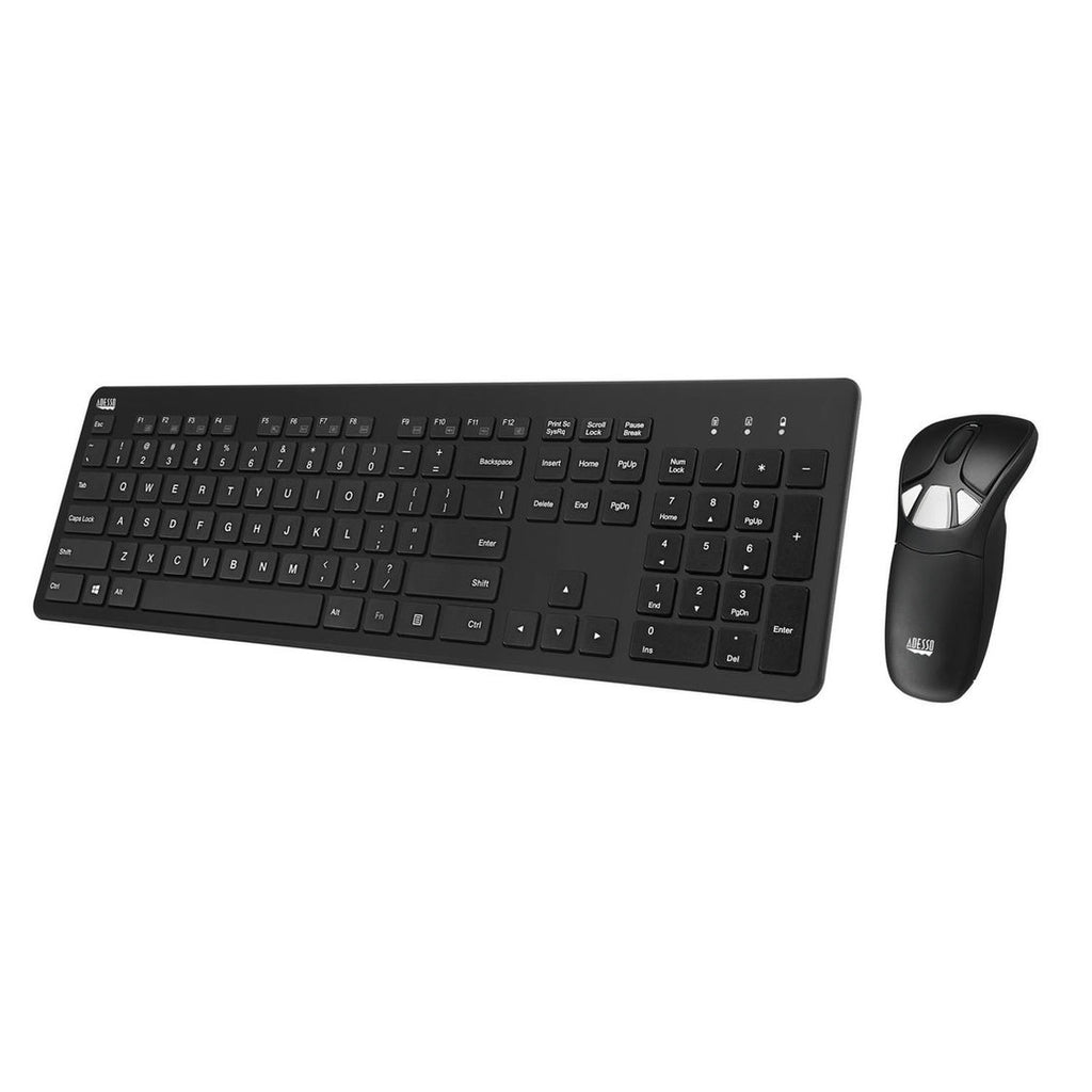 Adesso WKB-5300CB Wireless Presenter Mouse & Full-Size Keyboard Combo