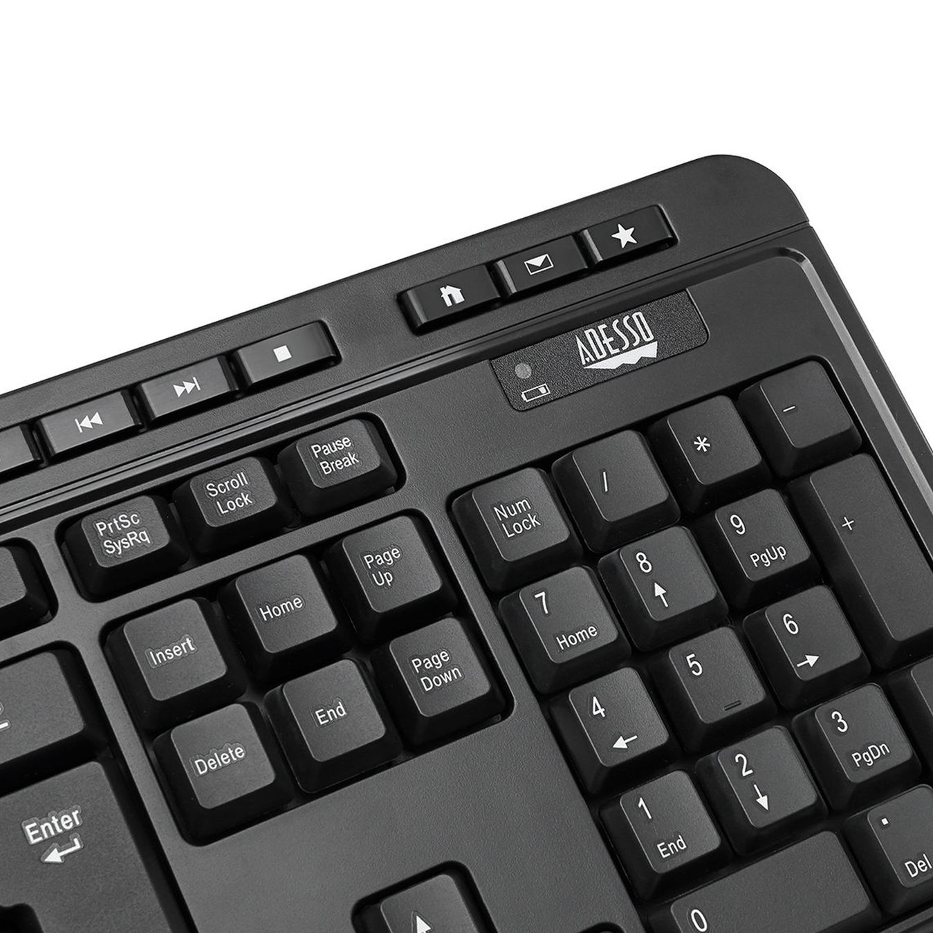 Adesso WKB-1320CB Antimicrobial Desktop Keyboard & Mouse Combo