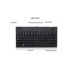 Adesso AKB-310UB Mini USB Keyboard with Integrated Trackball