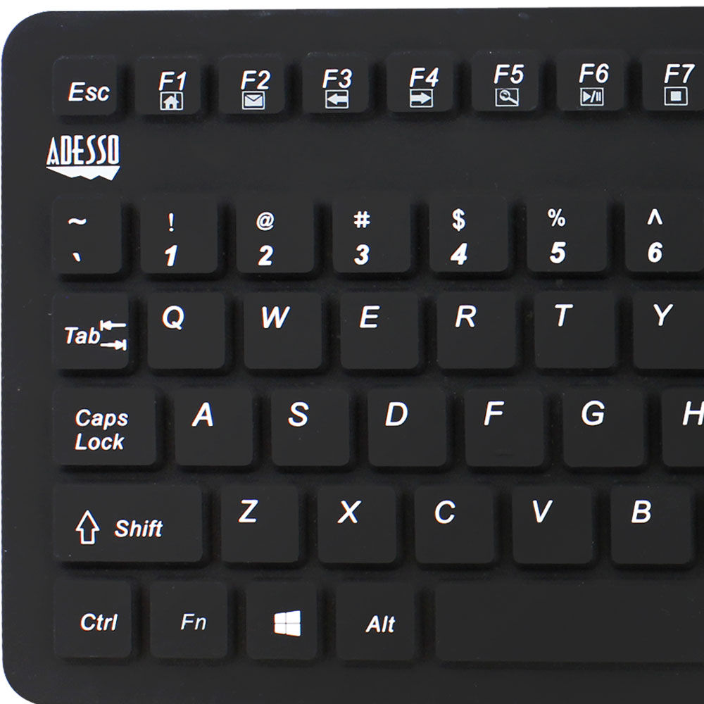 Adesso AKB-270UB Antimicrobial Waterproof Touchpad Keyboard