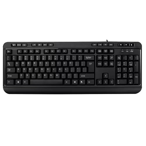Adesso AKB-132HB Multimedia Desktop Keyboard with 3-Port USB Hub