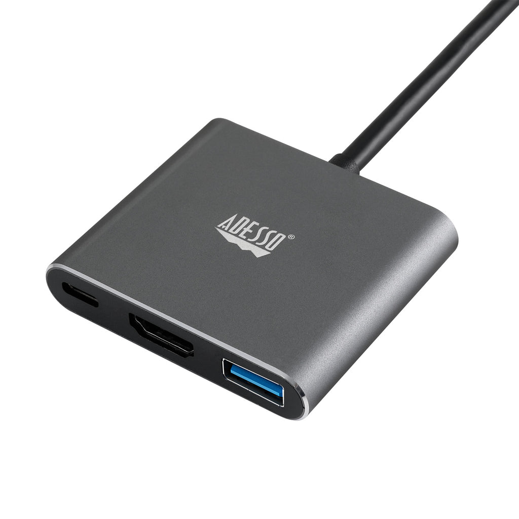 Adesso AUH-4010 3-in-1 USB-C Multiport Hub (4K HDMI)
