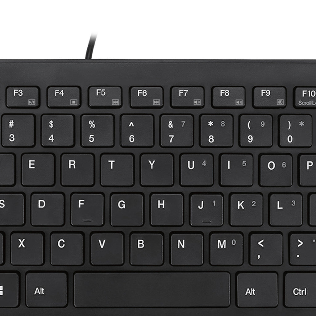 Adesso AKB-111UB Slim Touch Mini USB Keyboard for Classrooms