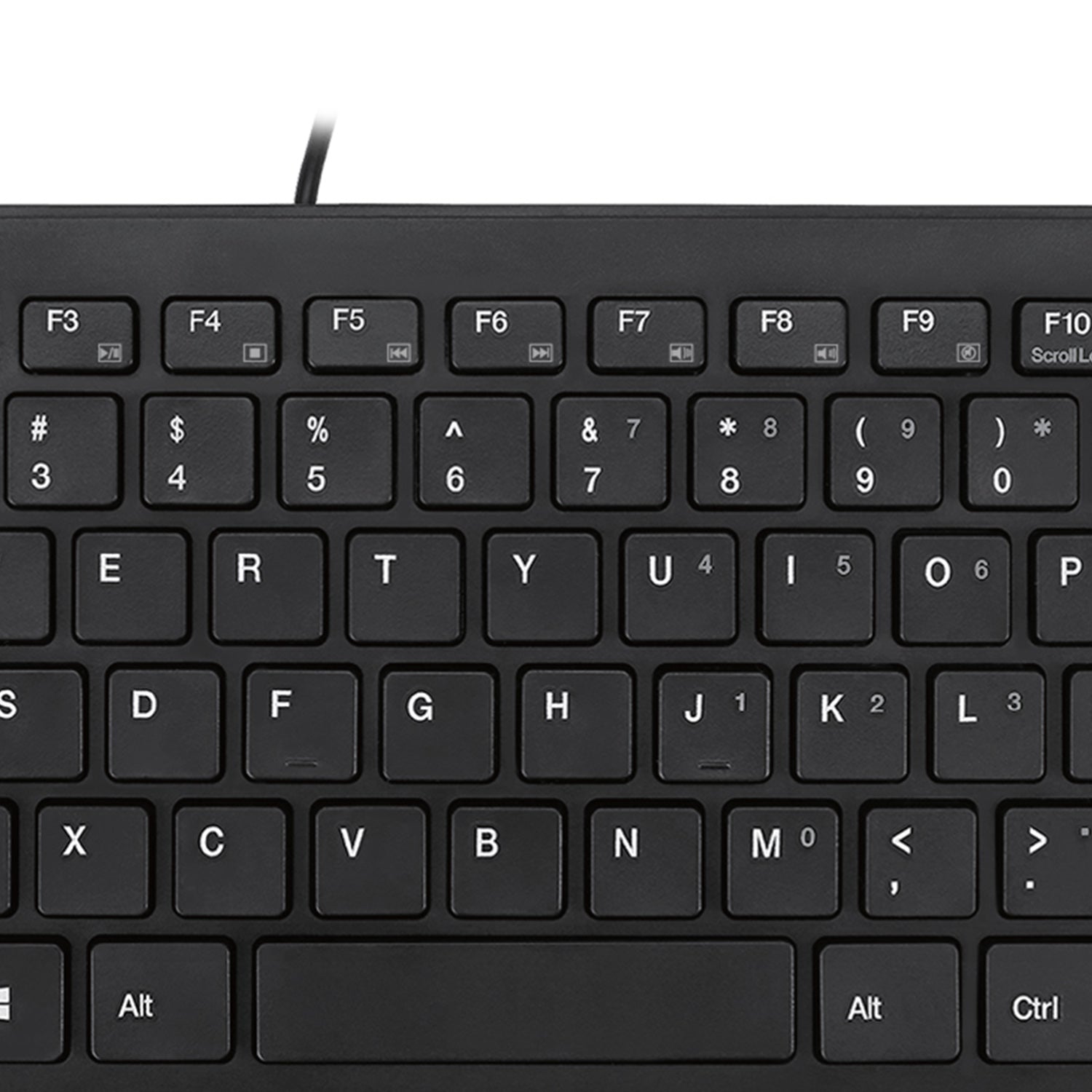 Adesso AKB-111UB Slim Touch Mini USB Keyboard for Classrooms