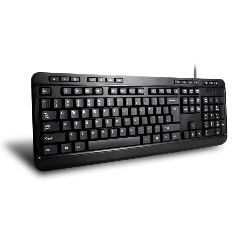 Adesso AKB-132PB Multimedia Desktop USB Keyboard for Classrooms