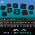 Adesso AKB-132UB Antimicrobial Multimedia USB Keyboard