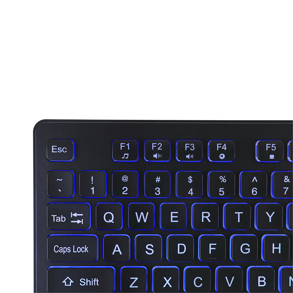 Adesso AKB-139EB Illuminated Large Print Antimicrobial Keyboard