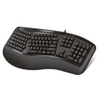 Adesso Tru-Form 150EB Illuminated Ergonomic USB Keyboard for Classrooms