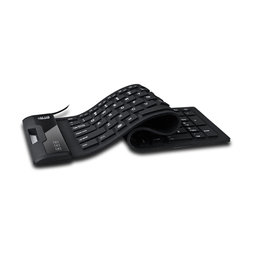 Adesso AKB-222UB Antimicrobial Waterproof Flex Keyboard