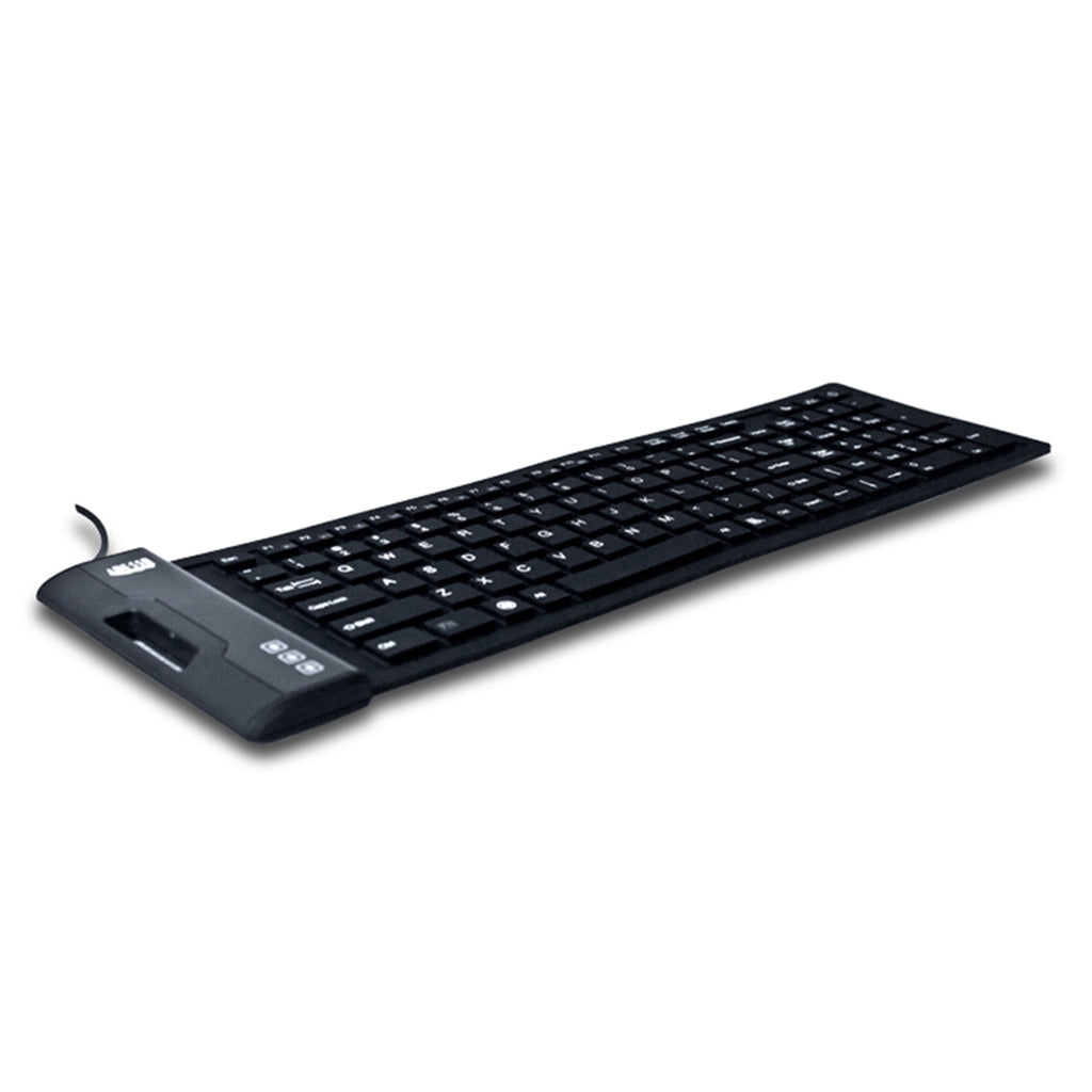 Adesso AKB-222UB Antimicrobial Waterproof Flex Keyboard
