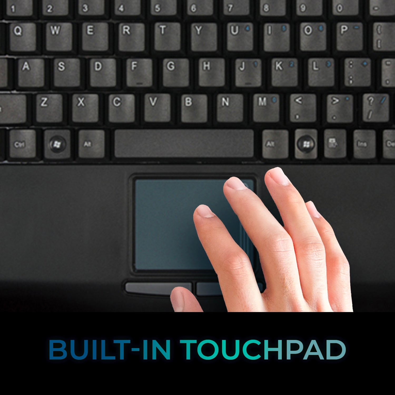 Adesso AKB-425UB Rackmount Touchpad Keyboard