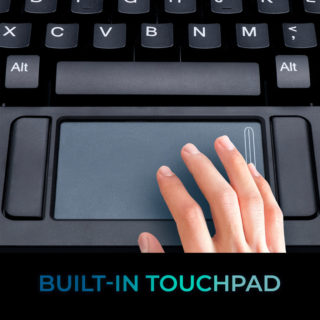 ADESSO AKB-425UB-MRP 1U Rackmount Keyboard with Touchpad Drawer
