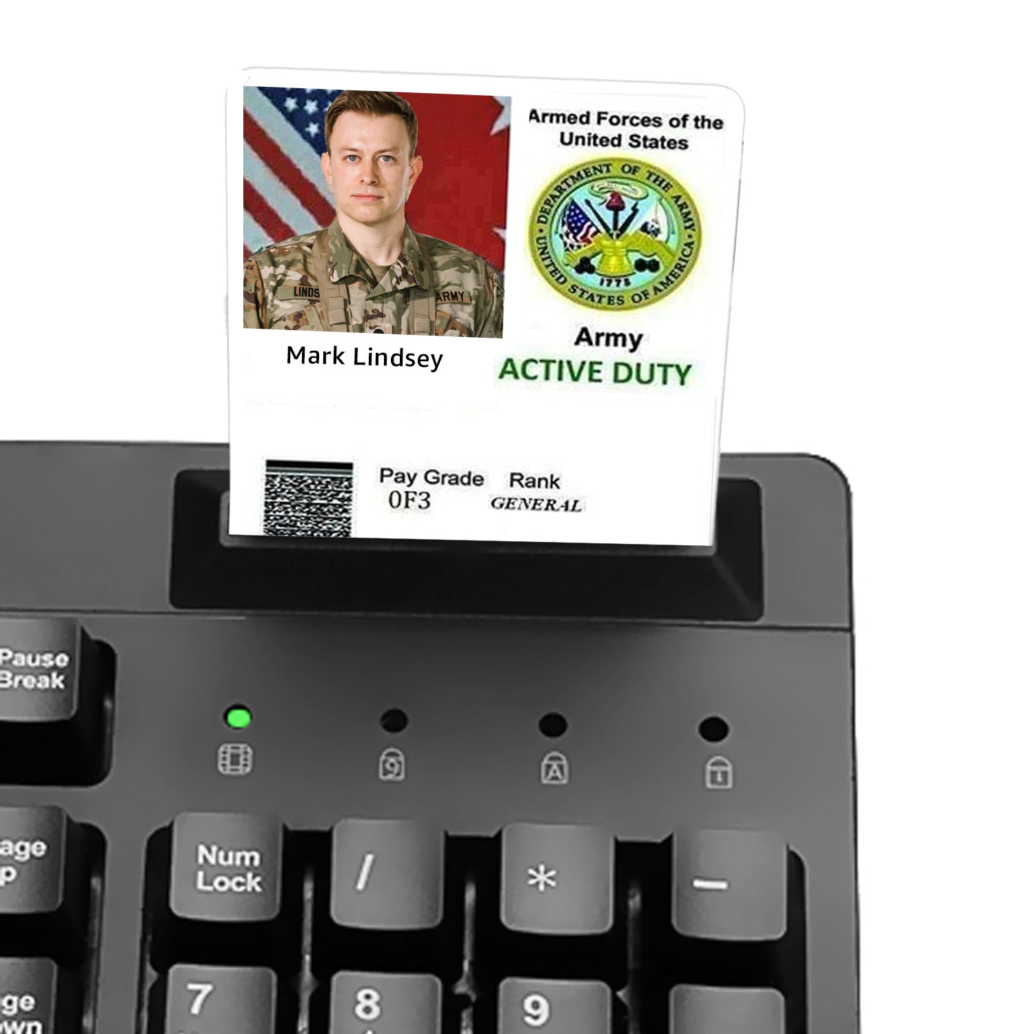 Adesso EasyTouch Smart Card Reader Keyboard TAA Compliant