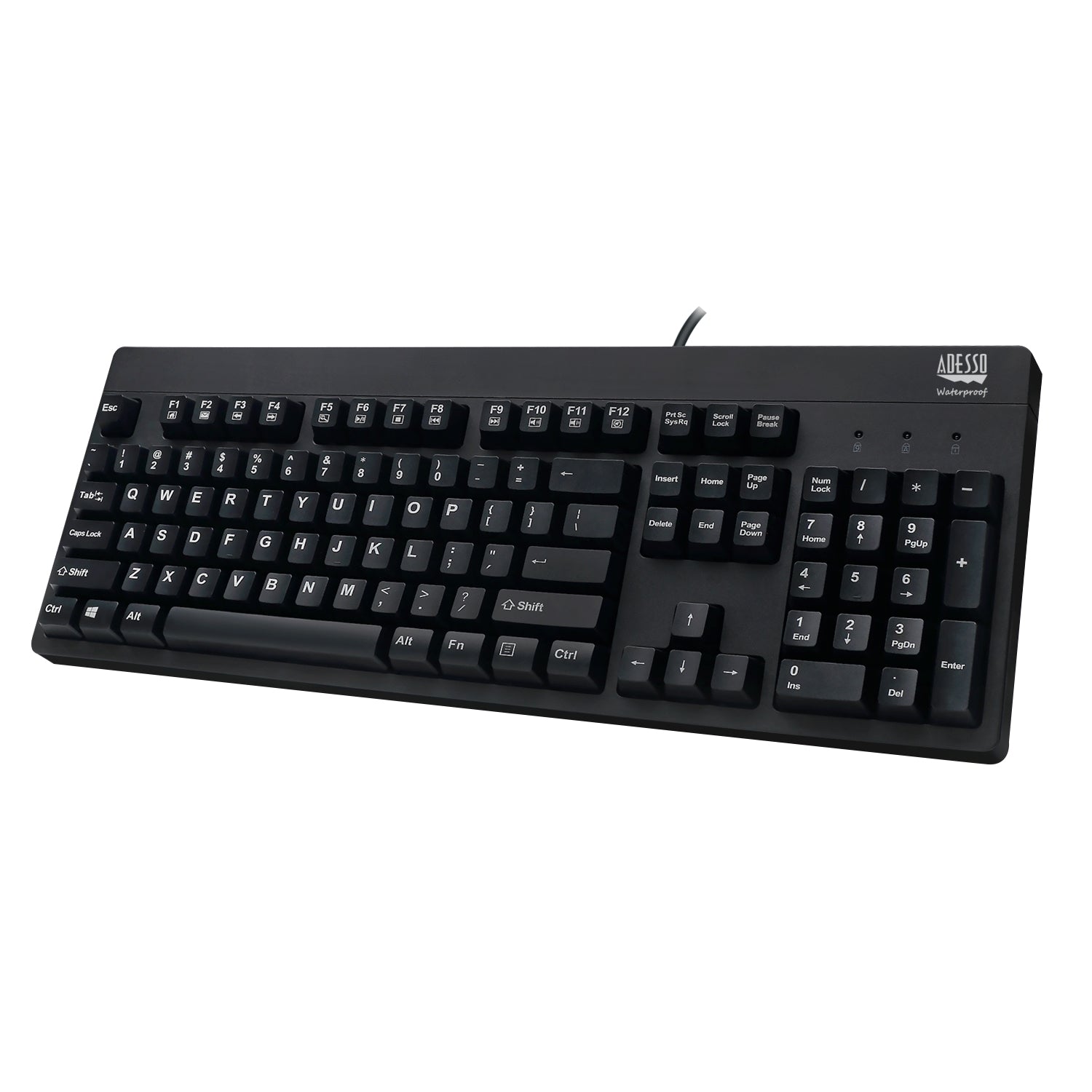 Adesso AKB-630UB Antimicrobial Waterproof USB Keyboard