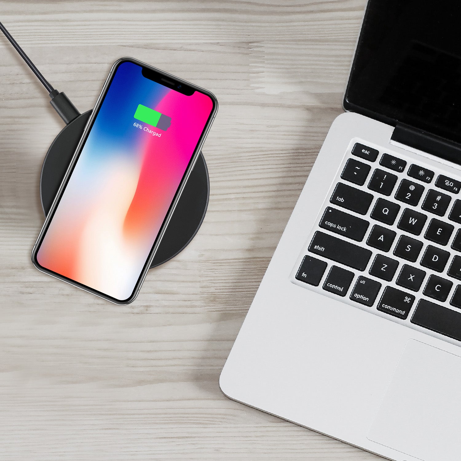 Adesso 10W Qi Wireless Charging Pad for Classrooms and Mobile Devices