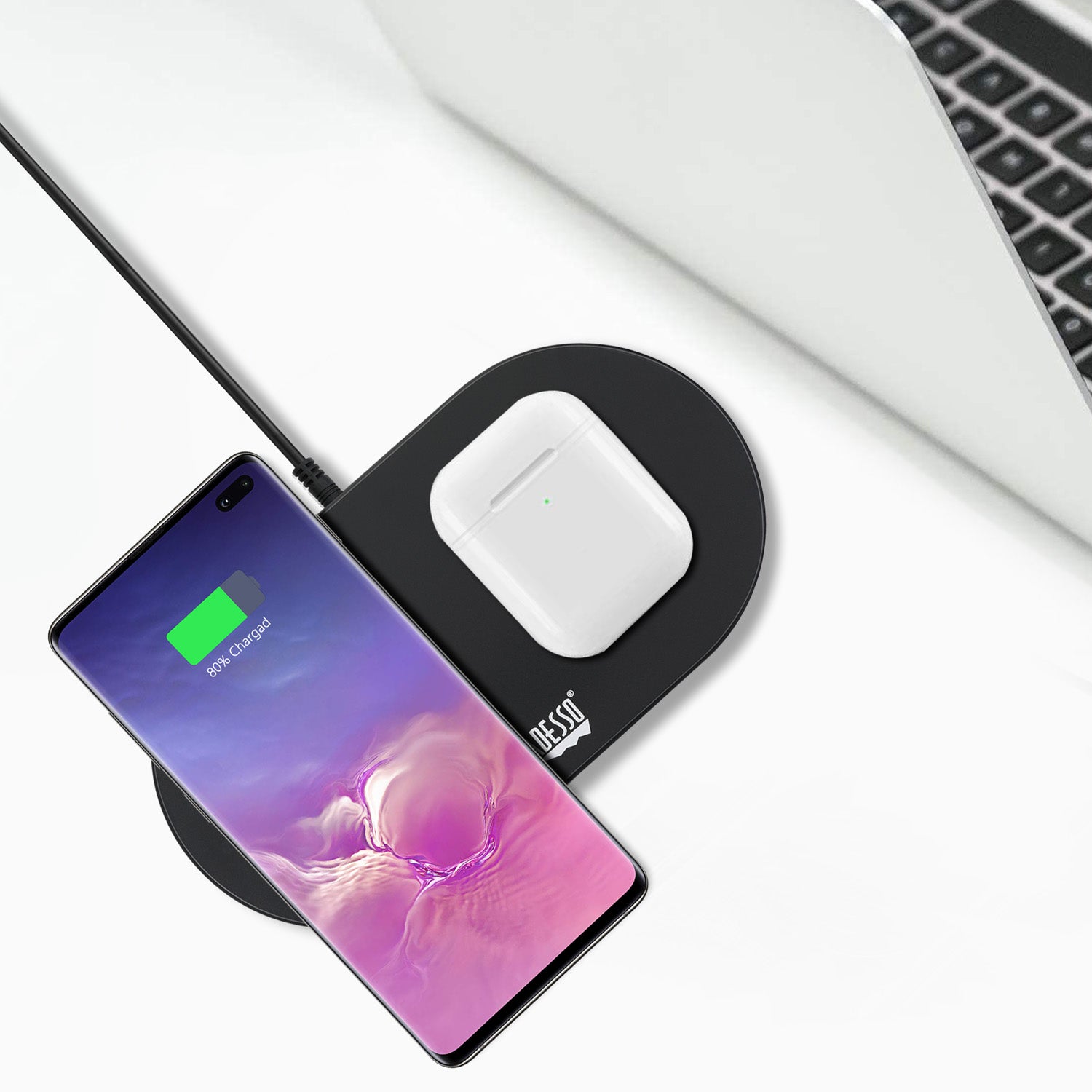 Adesso AUH-1040 Dual 15W Qi Wireless Charging Pad