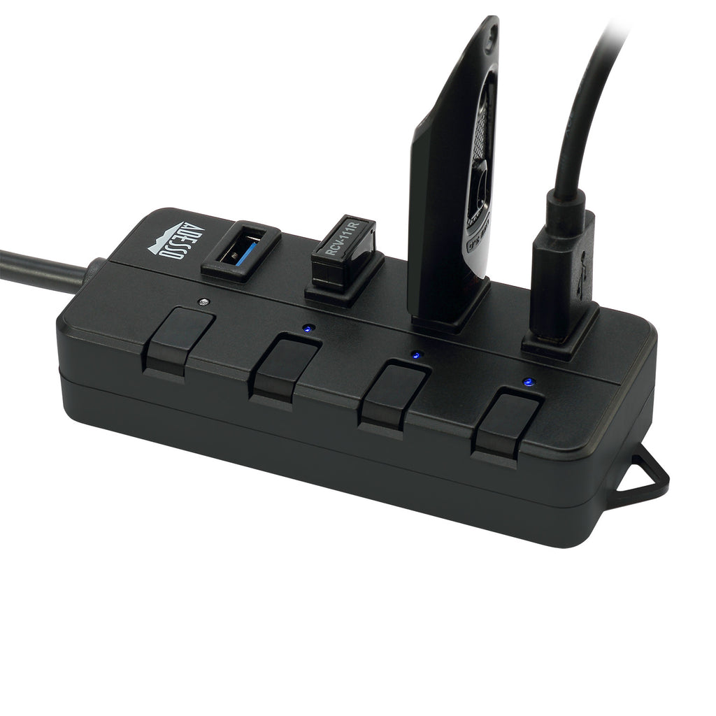 Adesso AUH-3040 4-Port USB 3.0 Hub for Classrooms and STEM Labs