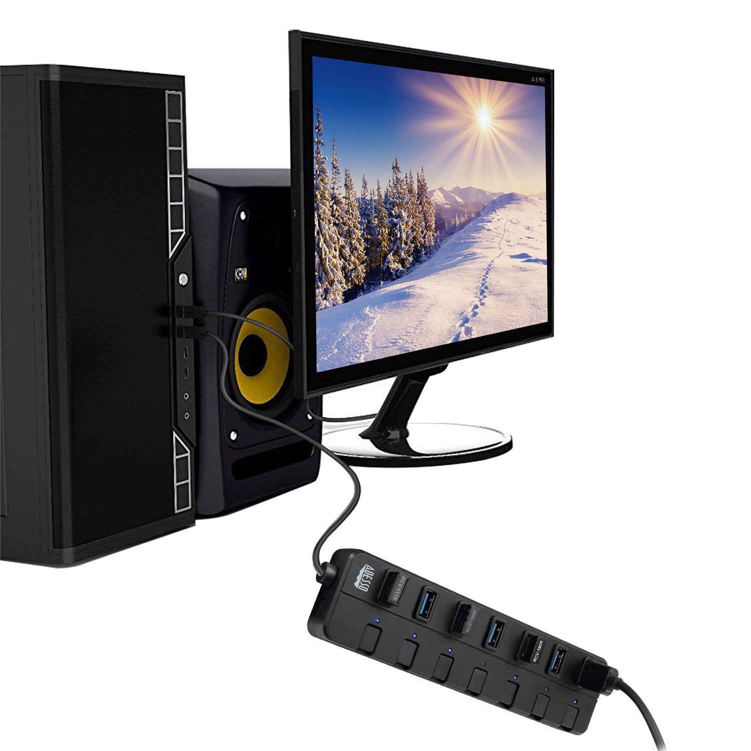 Adesso AUH-3070P 7-Port USB 3.0 Powered Hub