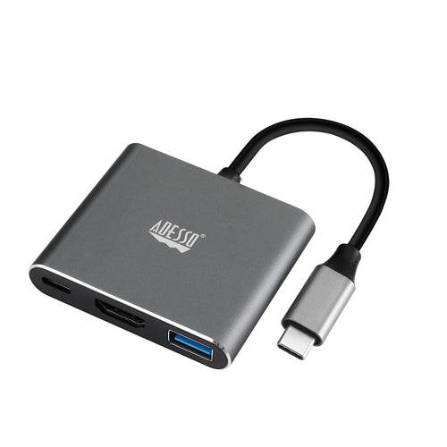 Adesso AUH-4010 3-in-1 USB-C Multiport Hub (4K HDMI)