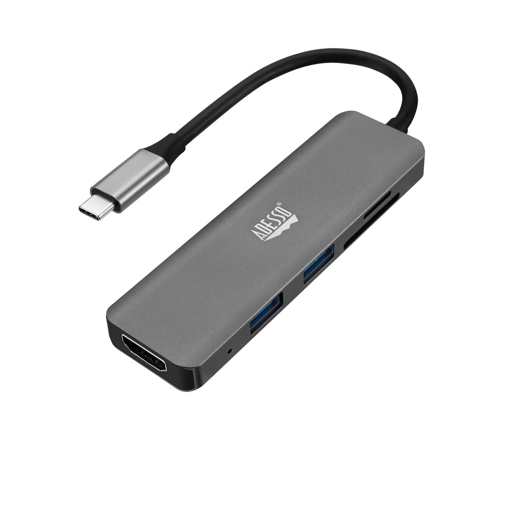Adesso AUH-4020 6-in-1 USB-C Multi-Port Hub (4K HDMI)