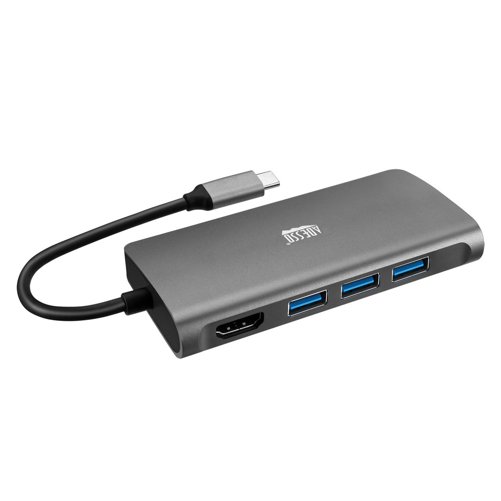 Adesso AUH-4030 8-in-1 USB-C Multiport Hub for Classrooms