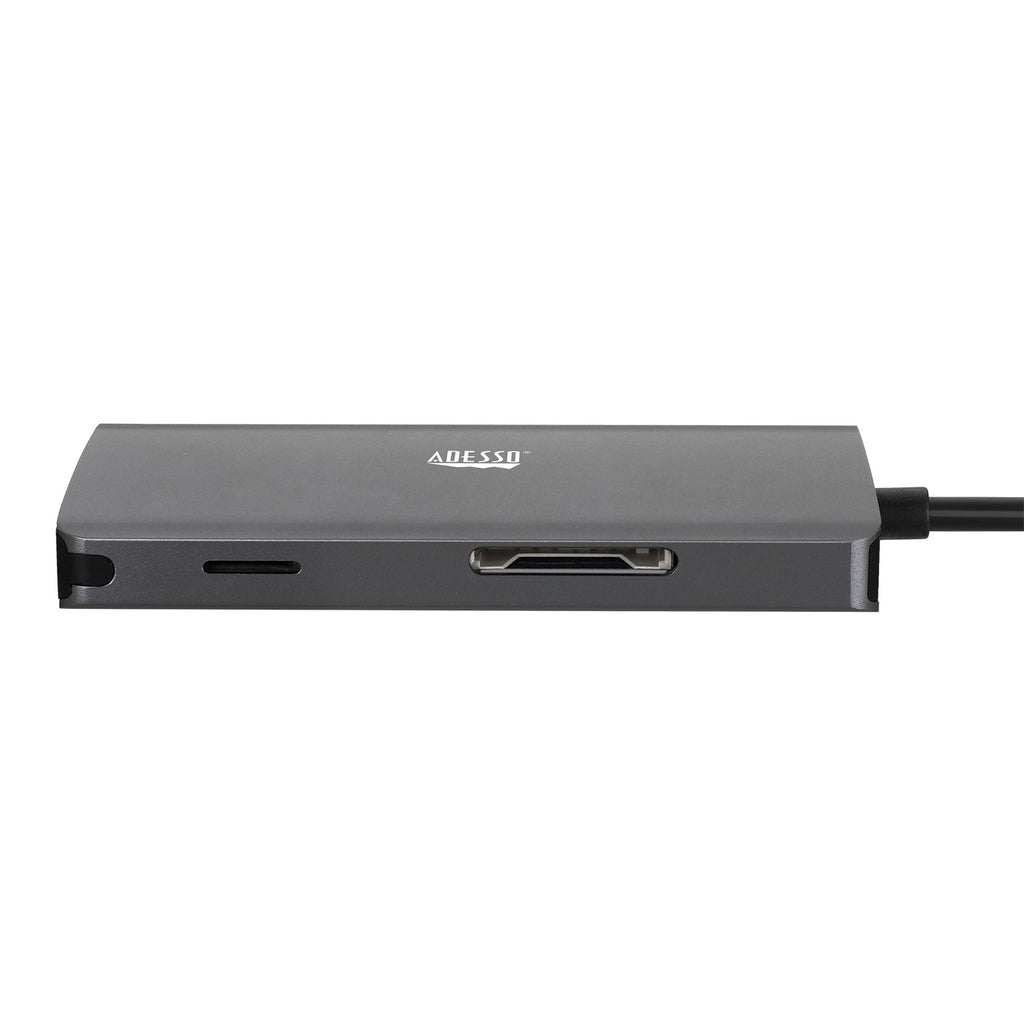 Adesso AUH-4030 8-in-1 USB-C Multiport Hub for Classrooms