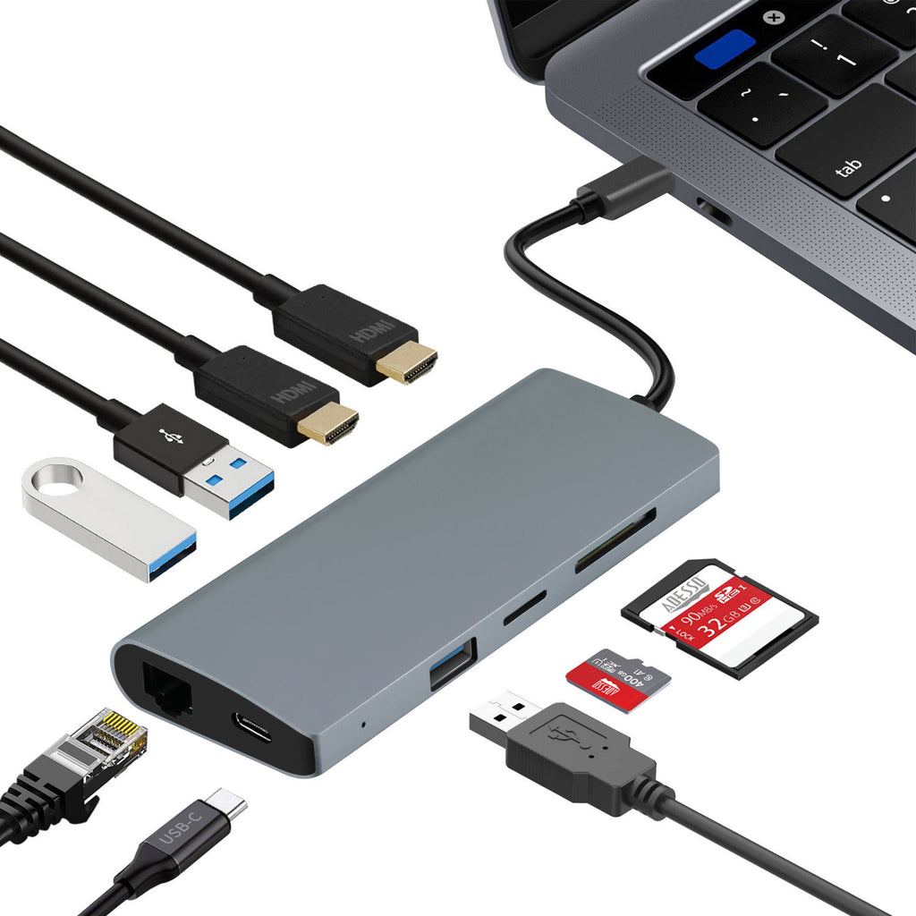 Adesso AUH-4040 9-in-1 USB-C Docking Station for Education
