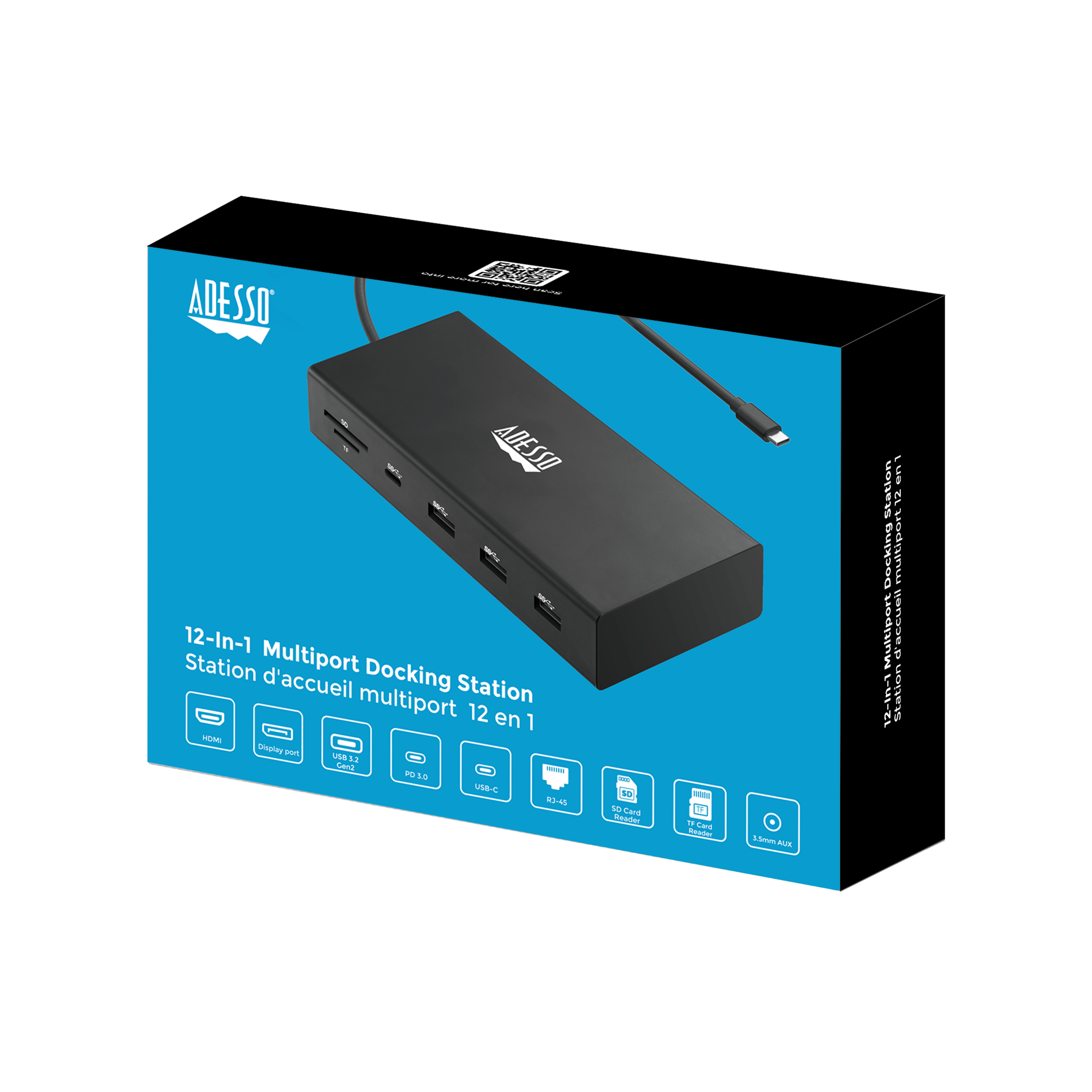 Adesso AUH-4060 12-in-1 USB-C Docking Station