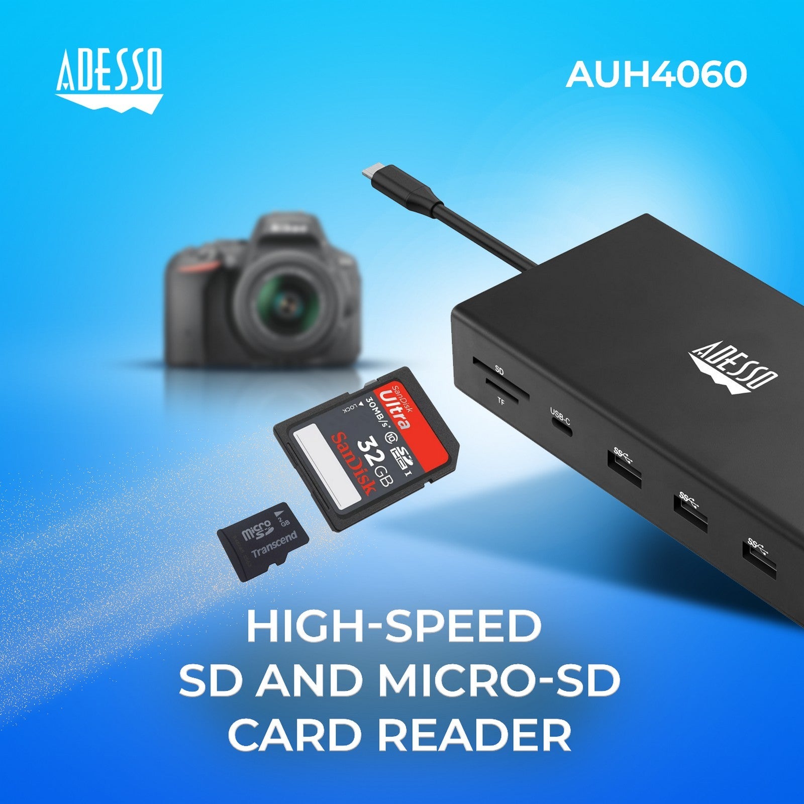Adesso AUH-4060 12-in-1 USB-C Docking Station