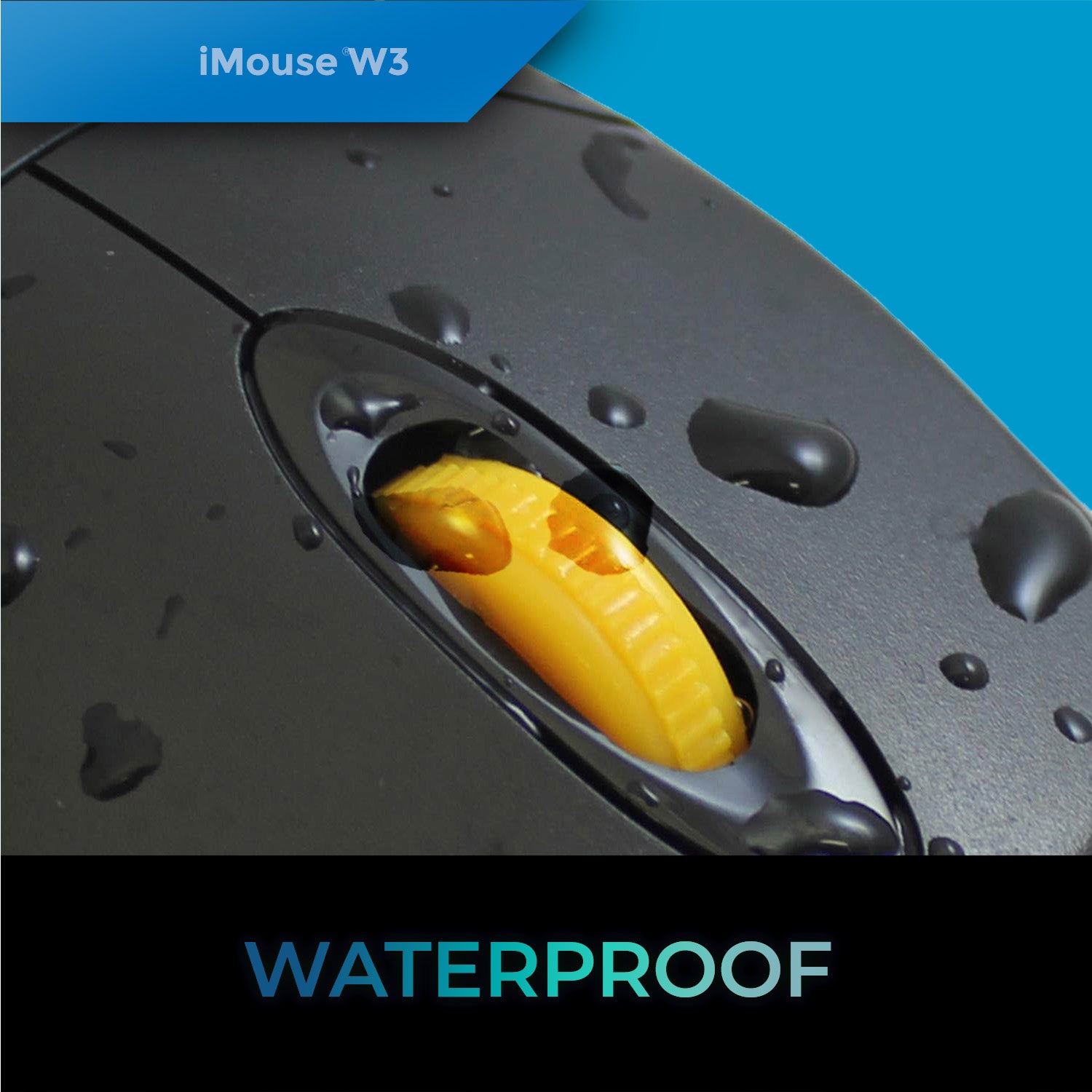 Adesso iMouse W3 Waterproof Antimicrobial USB Mouse (IP67)