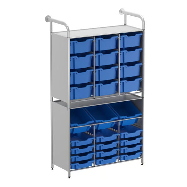 Gratnells Callero Custom Tall Maker Store Starter Unit – Royal Blue Trays