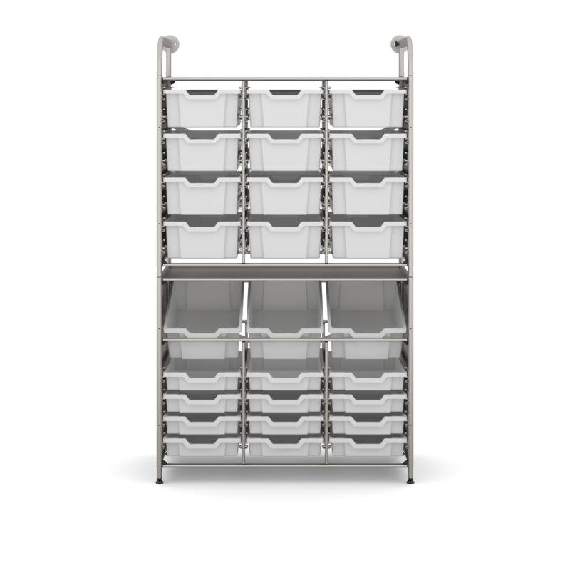 Gratnells Callero Tall Maker Store Starter Unit with 15 Deep & 12 Shallow Trays – Translucent