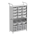 Gratnells Callero Tall Maker Store Starter Unit with 15 Deep & 12 Shallow Trays – Translucent