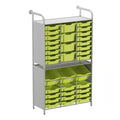 Gratnells Callero Tall Maker Starter Unit with 28 Shallow & 7 Deep Jolly Lime Trays