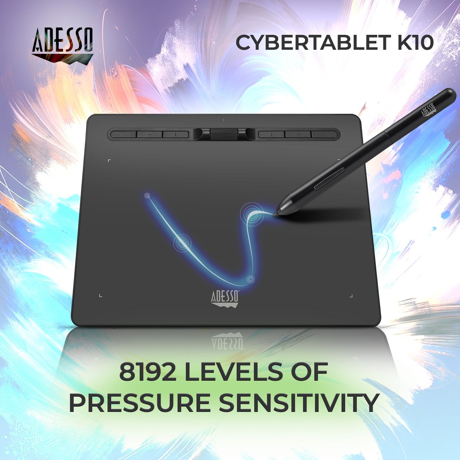 Adesso CyberTablet K10 10x6 Graphic Tablet