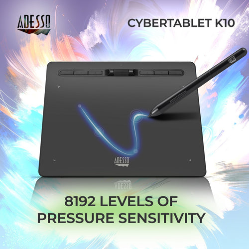 Adesso CyberTablet K10 10x6 Graphic Tablet