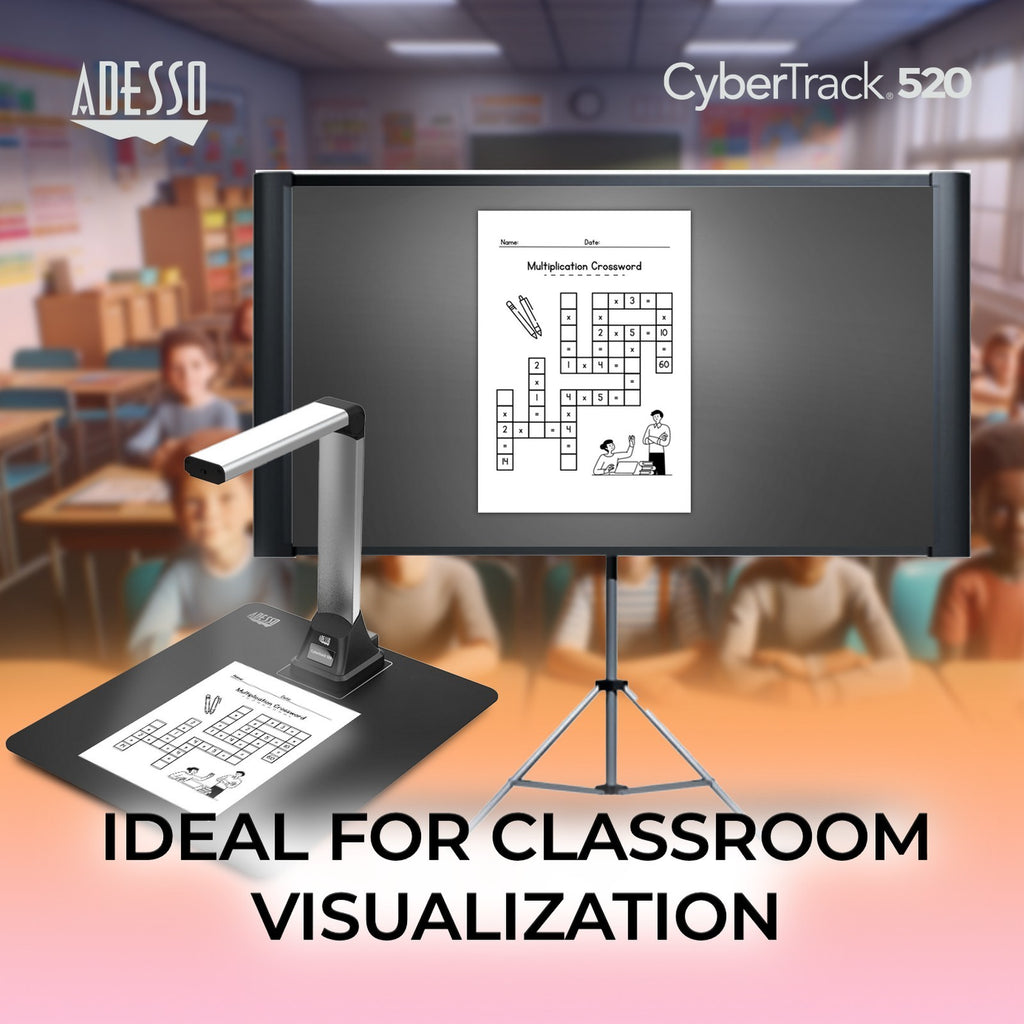Adesso CyberTrack 520 5MP A4 Document Camera with OCR