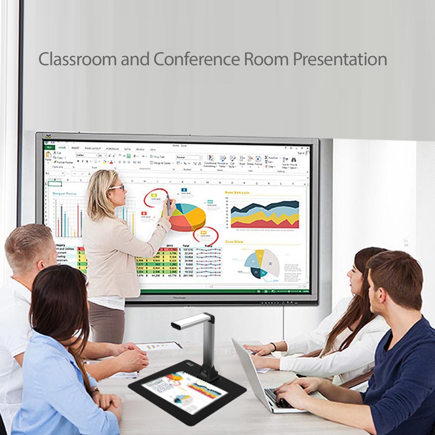 Adesso CyberTrack 520 5MP A4 Document Camera with OCR