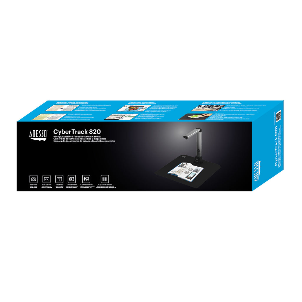 Adesso CyberTrack 820 8MP Document Camera & Scanner with OCR