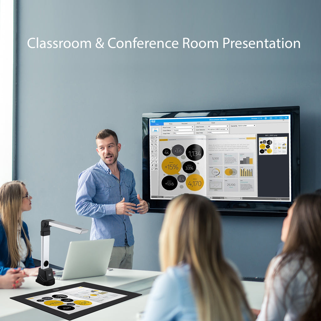 Adesso CyberTrack 820 8MP Document Camera & Scanner with OCR