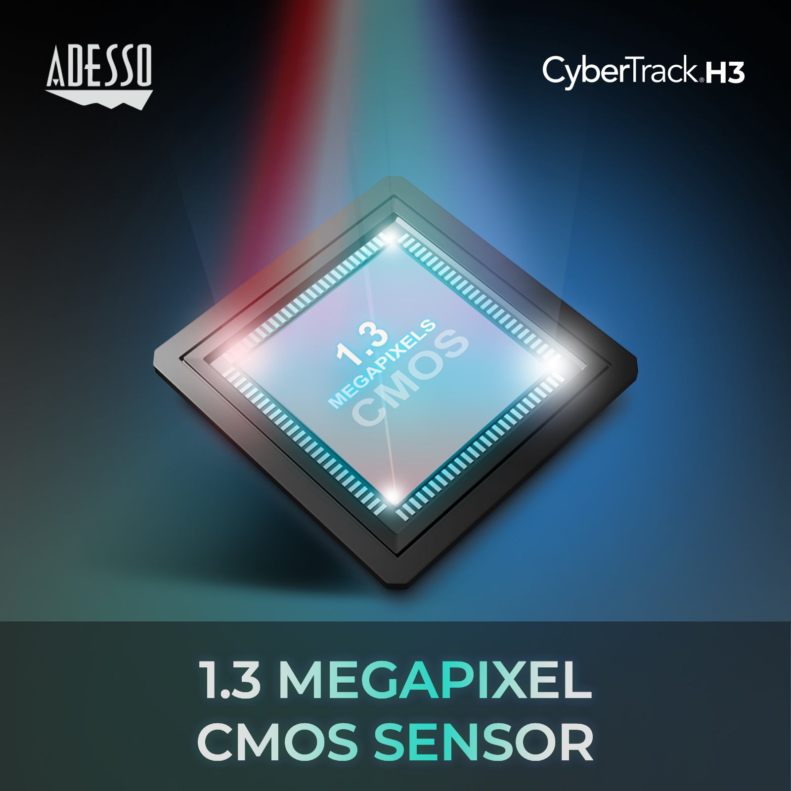 Adesso CyberTrack H3 720p HD USB Webcam with Microphone
