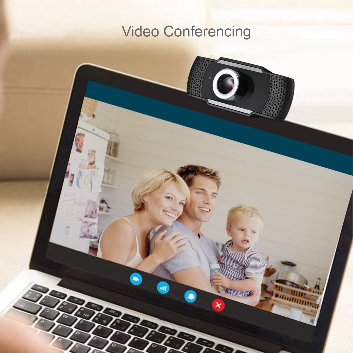 Adesso CyberTrack H4-TAA 1080P HD USB Webcam with Microphone