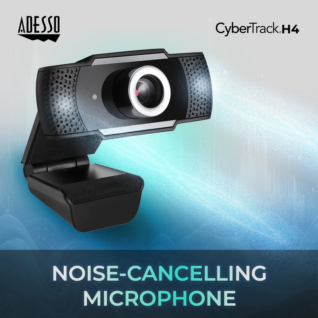 Adesso CyberTrack H4 1080P HD USB Webcam with Microphone