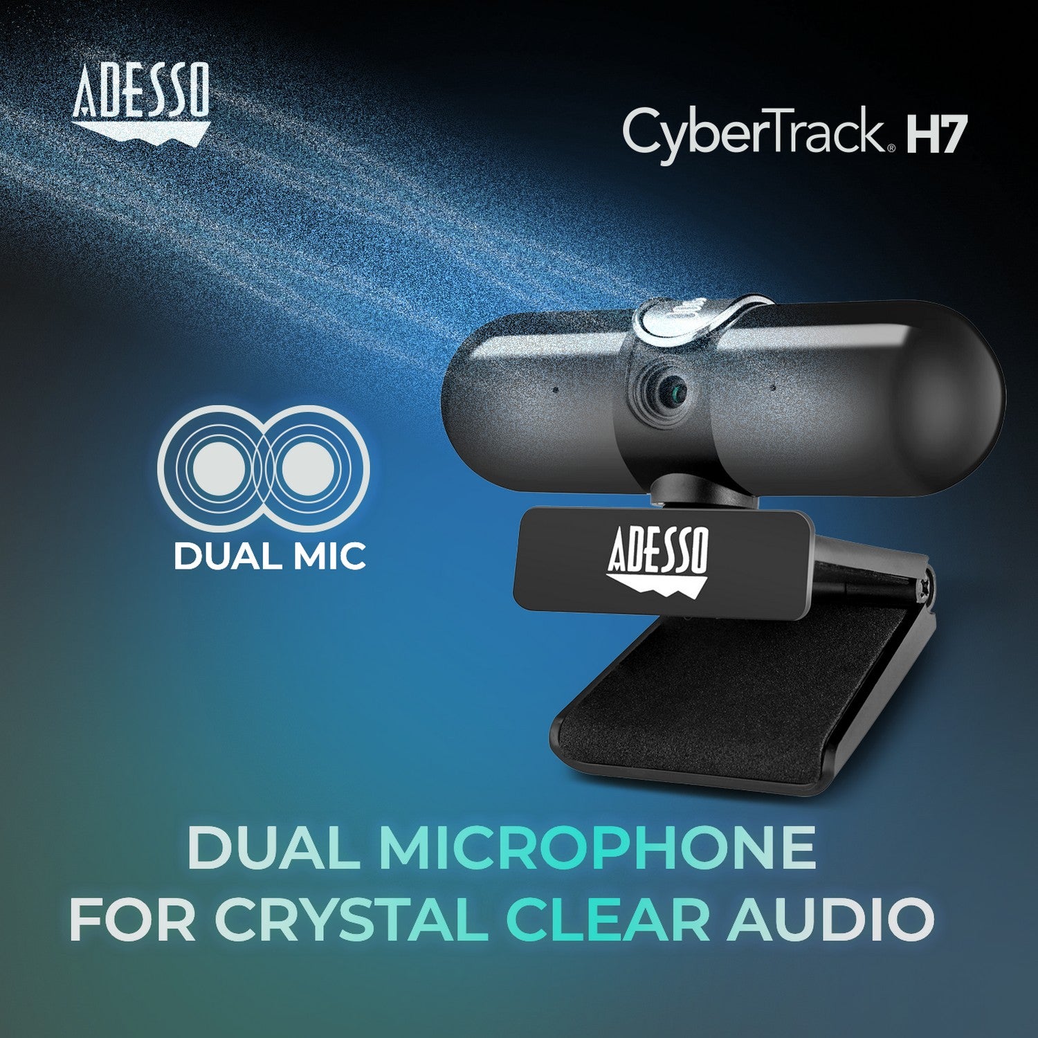 Adesso CyberTrack H7 2K Quad HD Classroom Webcam